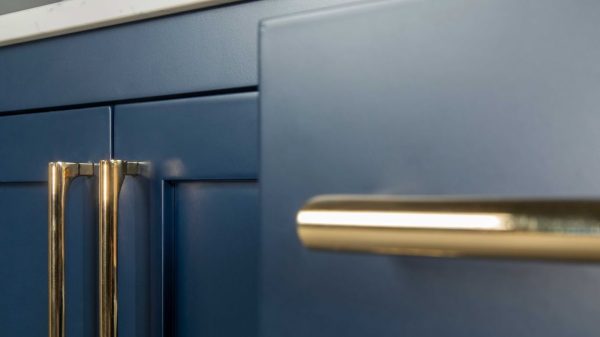 Ashley 72" Blue Double Bowls Bathroom Cabinet