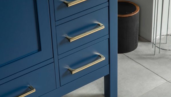 Ashley 72" Blue Double Bowls Bathroom Cabinet