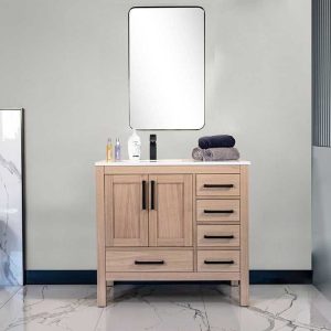 Ashley 36" Natural Oak Bathroom Vanity
