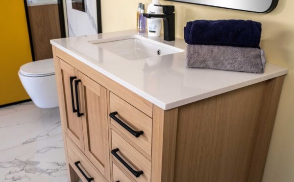 Ashley 36" Natural Oak Bathroom Vanity