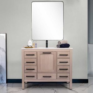 Ashley 42" Natural Oak Bathroom Vanity