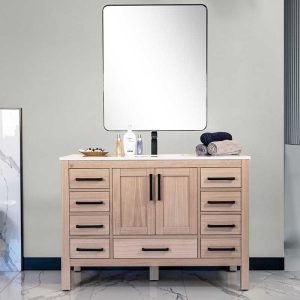 Ashley 48" Natural Oak Bathroom Vanity
