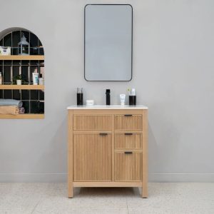 Catalina 30" Natural Oak Bathroom Vanity