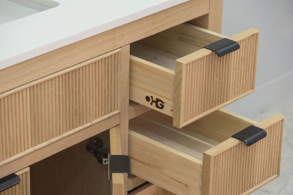 Catalina 36" Natural Oak Bathroom Vanity