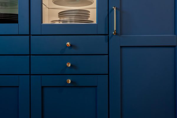 Navy Blue Modern Cabinets