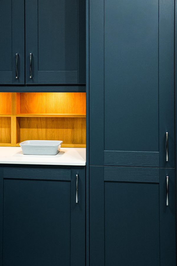 Navy Blue Modern Cabinets