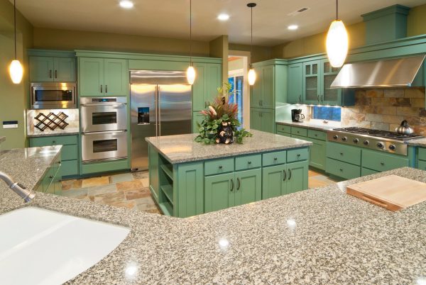 Sage Green Modern Cabinets
