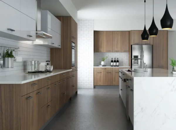 Walnut Wood Modern Cabinets