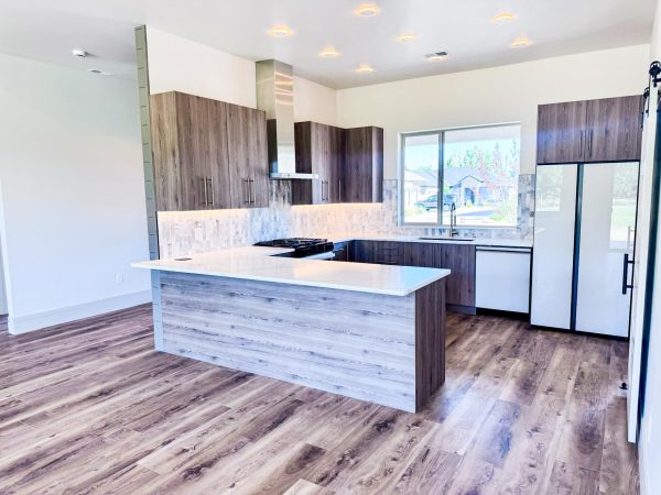 Walnut Wood Modern Cabinets