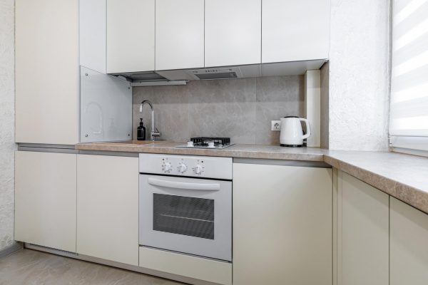 Matte White Minimalist Cabinets