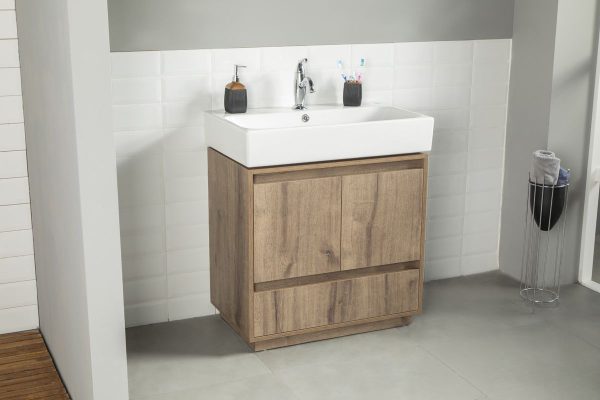 Romina 30" Messina Bathroom Vanity with Integrated Porcelain Top and Sink
