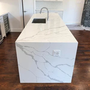 White Quartz (Calacatta-Style Veining)