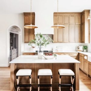 Natural Wood Cabinets (White Oak / Walnut)