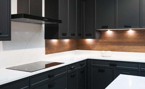 Matte Black Cabinets