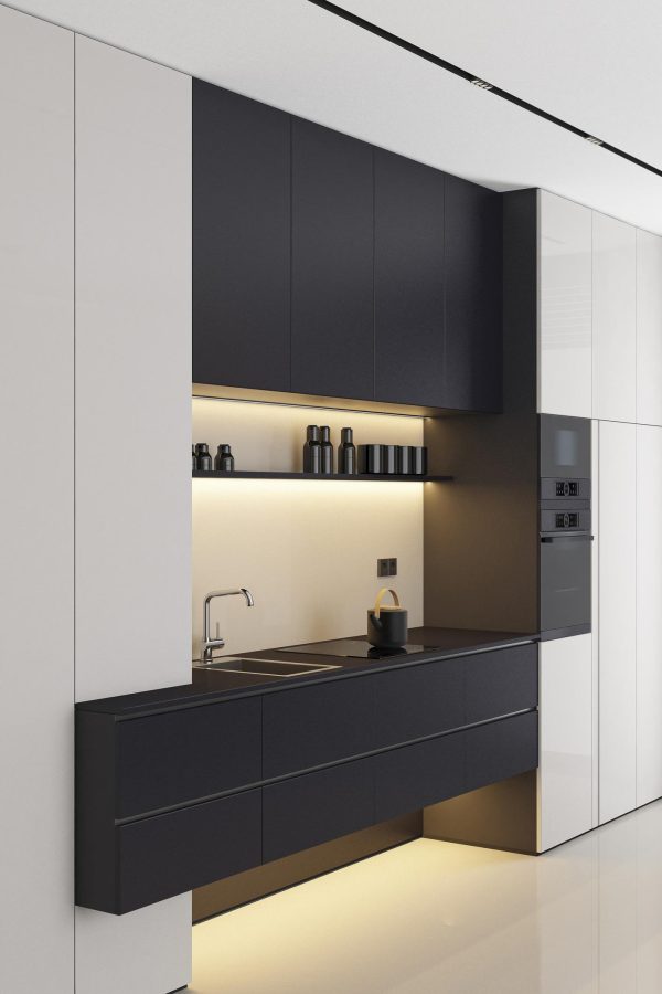Matte Black Cabinets